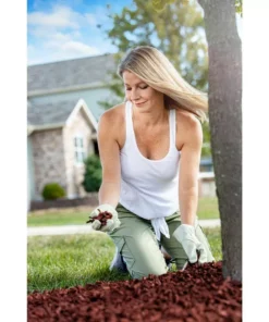 Vigoro 37.5 cu. ft. Red Recycled Rubber Mulch (25 Bags) -Outdoor Plant Life vigoro rubber mulch gn15rd25 fa 1000