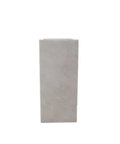 KANTE 20 in. H Square Weathered Concrete/Fiberglass Indoor Outdoor Modern Tall Planter -Outdoor Plant Life weathered concrete kante plant pots osf0002a c80021 2 4f 1000