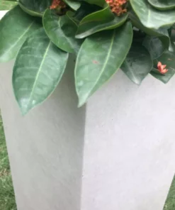 KANTE 19 in. H Square Weathered Concrete/Fiberglass Indoor Outdoor Modern Seamless Planter -Outdoor Plant Life weathered concrete kante plant pots osf0007c c80021 2 fa 1000