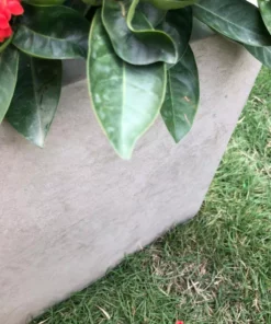 KANTE 31 in. L Rectangular Weathered Concrete/Fiberglass Indoor Outdoor Elegant Planter -Outdoor Plant Life weathered concrete kante plant pots osf0104b c80021 2 76 1000