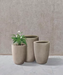 KANTE 22.4", 20.4" and 18.1"H Round Weathered Finish Concrete Planters Set of 3, Outdoor Indoor w/Drainage Hole & Rubber Plug 17 KANTE 22.4", 20.4" and 18.1"H Round Weathered Finish Concrete Planters Set of 3, Outdoor Indoor w/Drainage Hole & Rubber Plug -Outdoor Plant Life weathered concrete kante plant pots rc0153bcd c80021 2 1f 1000
