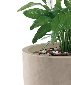 KANTE 22.4", 20.4" and 18.1"H Round Weathered Finish Concrete Planters Set of 3, Outdoor Indoor w/Drainage Hole & Rubber Plug 16 KANTE 22.4", 20.4" and 18.1"H Round Weathered Finish Concrete Planters Set of 3, Outdoor Indoor w/Drainage Hole & Rubber Plug -Outdoor Plant Life weathered concrete kante plant pots rc0153bcd c80021 2 4f 1000