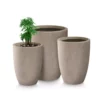 KANTE 22.4", 20.4" and 18.1"H Round Weathered Finish Concrete Planters Set of 3, Outdoor Indoor w/Drainage Hole & Rubber Plug 2 KANTE 22.4", 20.4" and 18.1"H Round Weathered Finish Concrete Planters Set of 3, Outdoor Indoor w/Drainage Hole & Rubber Plug -Outdoor Plant Life weathered concrete kante plant pots rc0153bcd c80021 2 64 1000