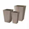 KANTE 24.4", 18" &15.7"H Weathered Finish Concrete Tall Planter Set of 3, Large Outdoor Indoor w/ Drainage Hole & Rubber Plug 1 KANTE 24.4", 18" &15.7"H Weathered Finish Concrete Tall Planter Set of 3, Large Outdoor Indoor w/ Drainage Hole & Rubber Plug -Outdoor Plant Life weathered concrete kante plant pots rf2015017cde c80021 2 64 1000