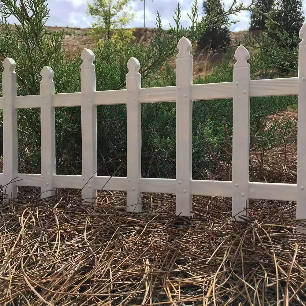Vigoro 12 in. H White Classic Picket Style Plastic Garden Fence 9 Vigoro 12 in. H White Classic Picket Style Plastic Garden Fence - Image 7