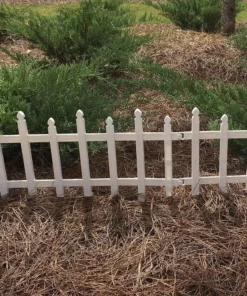 Vigoro 12 in. H White Classic Picket Style Plastic Garden Fence 14 Vigoro 12 in. H White Classic Picket Style Plastic Garden Fence -Outdoor Plant Life white plastic resin vigoro garden fencing 51502 c3 1000