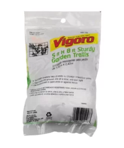 Vigoro 5 ft. x 8 ft. Sturdy Garden Trellis -Outdoor Plant Life white vigoro tomato cages t008avg 4f 1000
