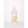 SULLIVANS 17.5 in. Lantern with LED Pillar Candle 1 SULLIVANS 17.5 in. Lantern with LED Pillar Candle -Outdoor Plant Life whites sullivans outdoor lanterns gl43857 64 1000