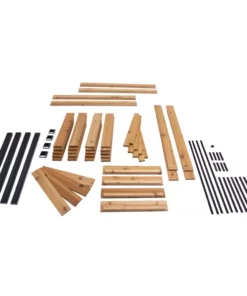 Vigoro 2 ft. x 4 ft. Elevated Cedar Garden Bed with Shelf (Vinyl Legs) -Outdoor Plant Life wood vigoro raised planter boxes 445190 44 1000